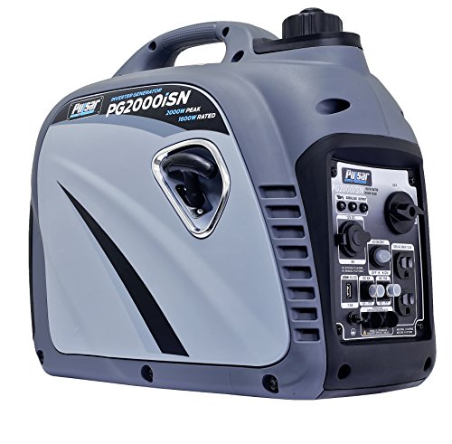 Pulsar 2,000W Portable Gas-Powered Quiet Inverter Generator with USB Outlet