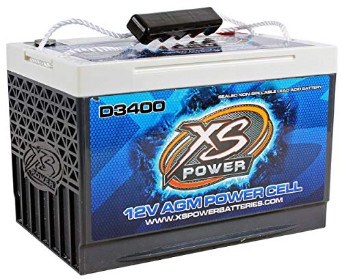 XS Power D3400 XS Series 12V 3,300 Amp AGM High Output Battery with M6