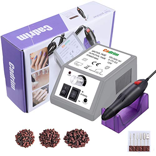 Electric Nail Drill Cadrim Nail Drill Machine Nail File Drill Set Kit for Acrylic Nails