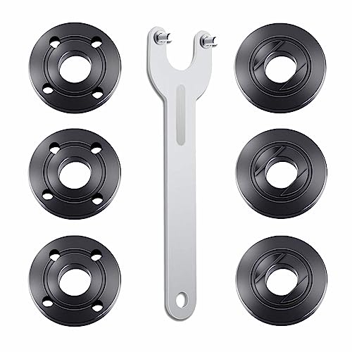 7PCS Angle Grinder Nut Angle Grinder Wrench Kit 5/8-11 Flange...