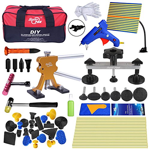 Super PDR Dent Puller Kit,PDR Tools 52Pcs Dent Remover for Car Body Dent